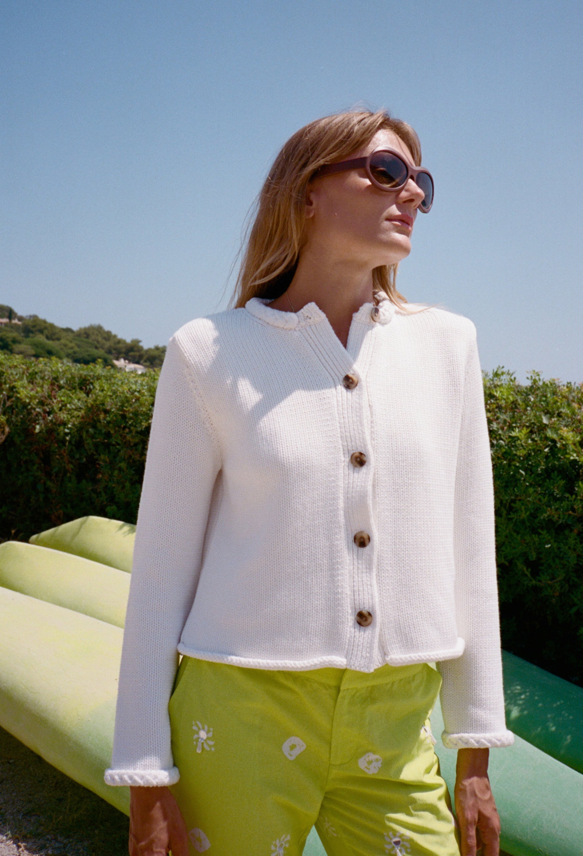 Pull Doris blanc en coton