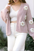 Gilet Angela fleuri en maille
