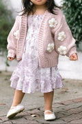 Gilet fille Angela fleuri