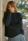 Pull Sadie denim en mélange de laine