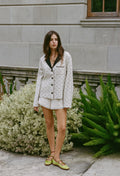 Veste Talia en sergé de coton brodé