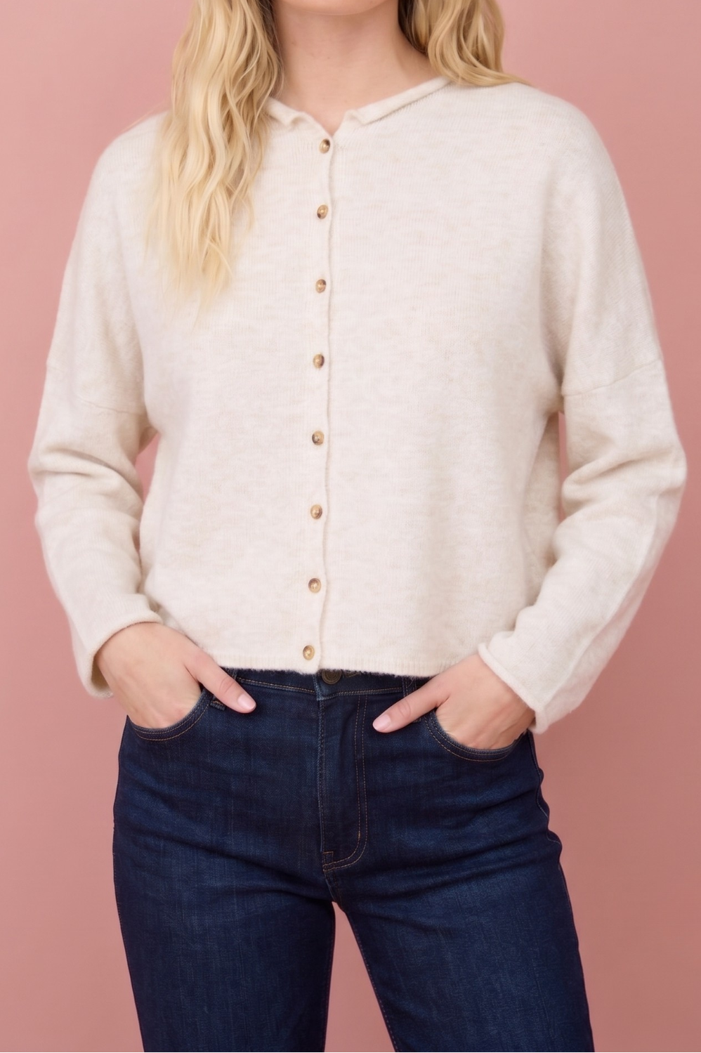 Gilet Gina en maille boutonné