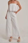 Ensemble pantalon Courtney en broderie anglaise