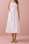 Robe midi Stephanie à volants